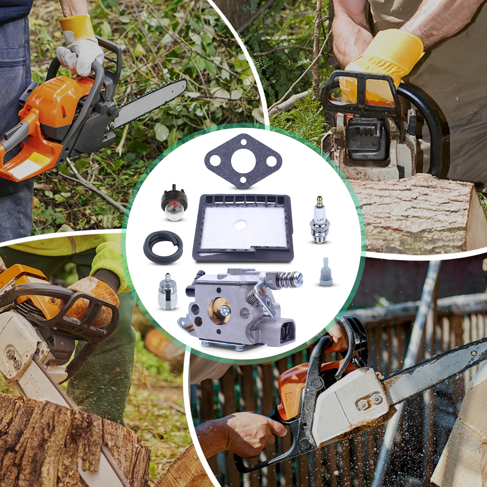 Echoチェーンソー用キャブレターWT-589 CS-300 CS-301 CS-305 CS-306