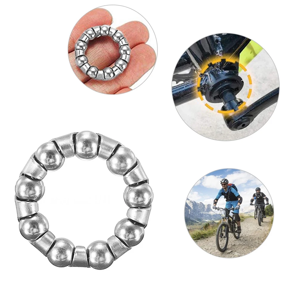 Repair Accessories 9 Balls Bicycle Crank Axle Steel Ball Mountain Bike Bearing Retainer Ball Bearing