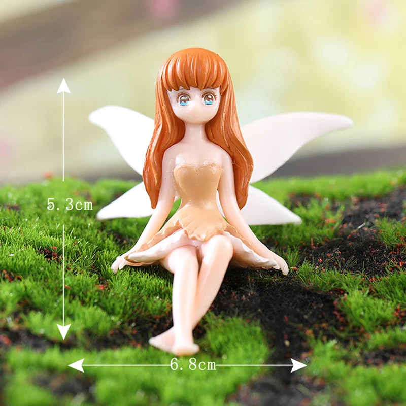 2023 Lindas Figuras De Hadas En Miniatura Pix-ie Fly Wing Accesorio Familiar Para Jardín, Maceta