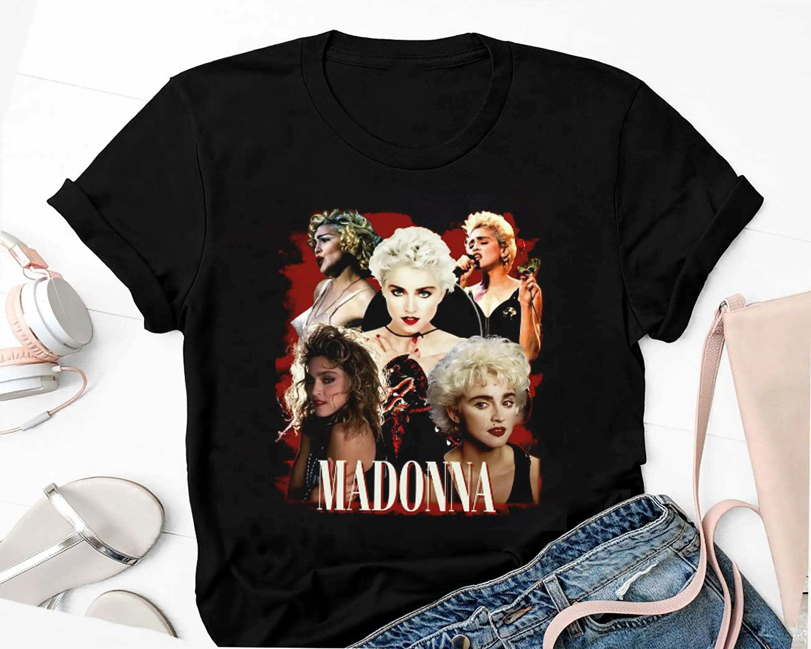 Madonna Regina Bootleg, The Celebration Tour 2023 Madonna T-Shirt, Madonna Fan Lovers Shirt, Camicia Vintage Anni '90
