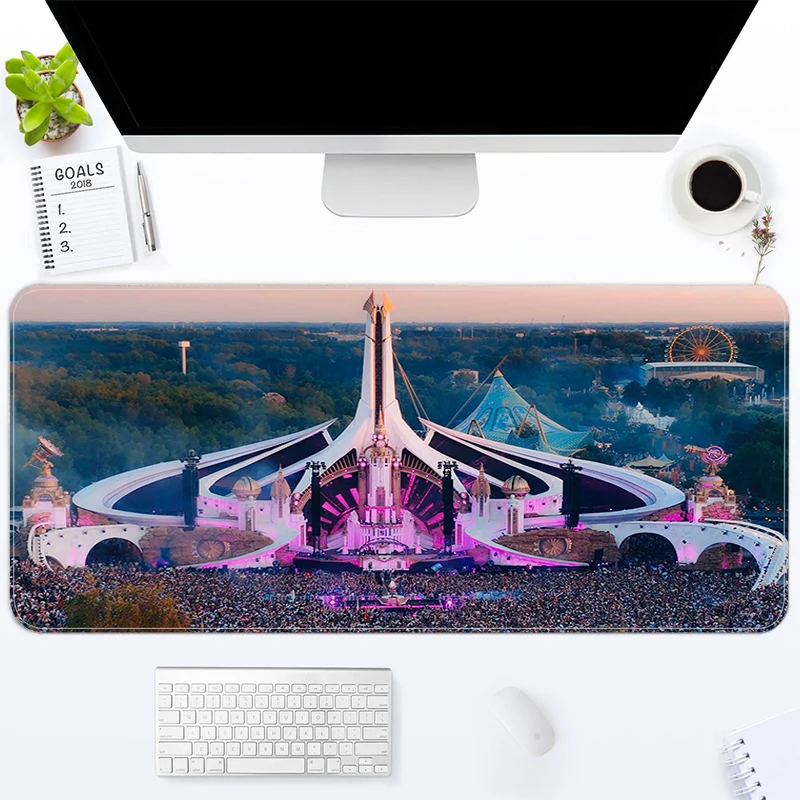 

TOMORROWLAND Music Festival Mouse Pad Gamer Cabinet Pc Desk Mat Keyboard Computer Non-slip Mats Gaming Accessories Mousepad Soft