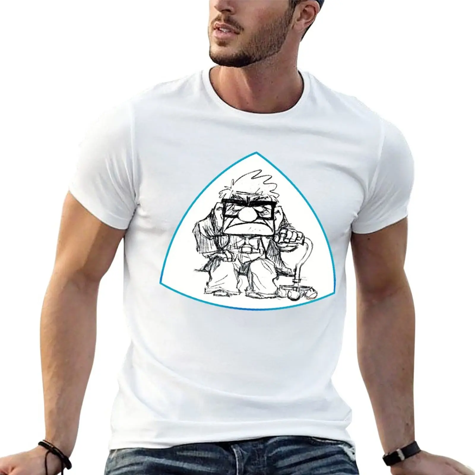 

Carl T-Shirt Anime t-shirt Tee shirt Aesthetic clothing animal print shirt for boys plain t shirts men