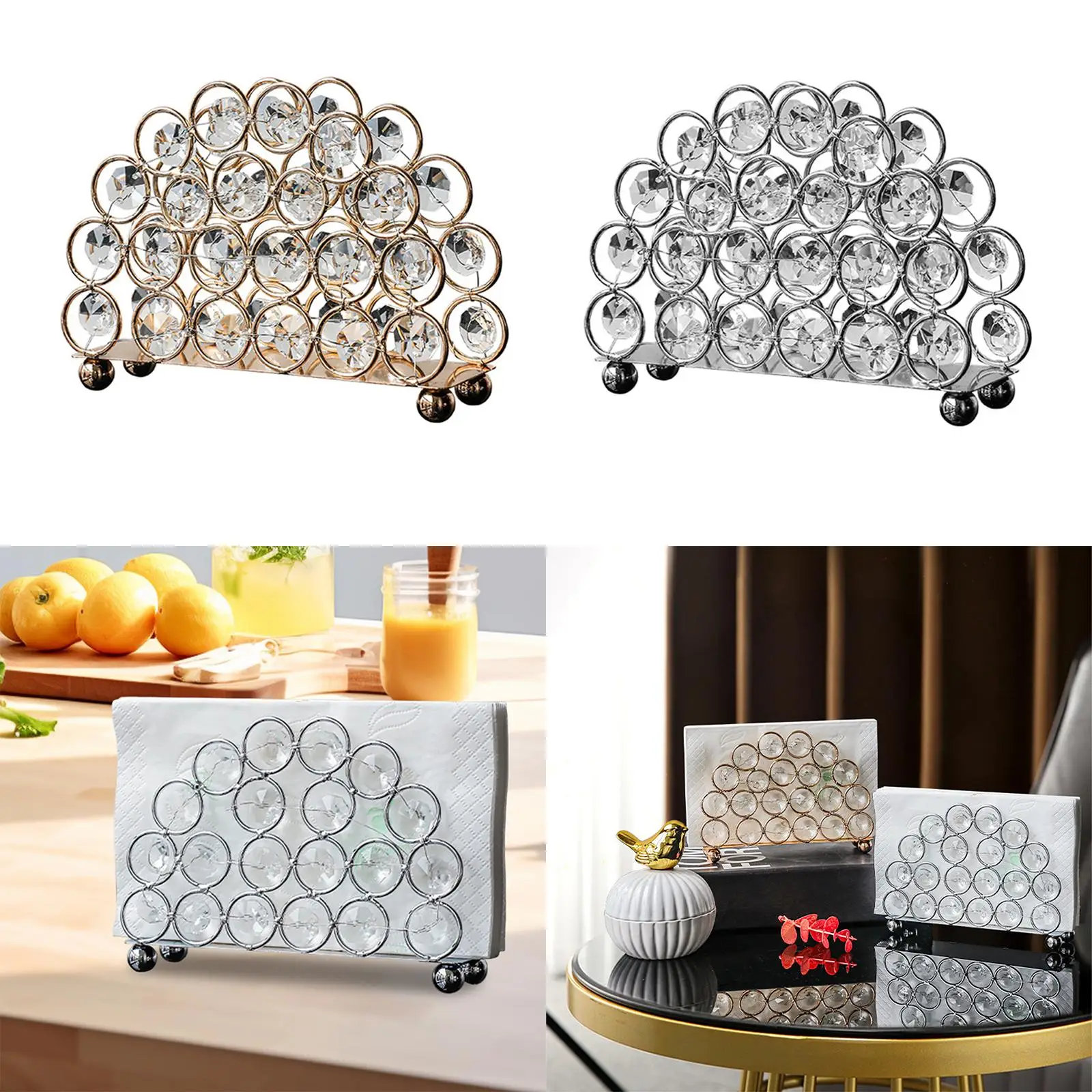 Napkin Dispenser Sturdy Elegant Home Decor Nordic Luxury Tissue Holder for Kitchen Countertop Hotel Dining Room Banquet Home