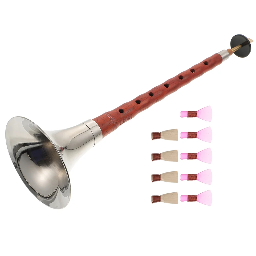 

High Quality Chinese Instrument for Beginner A C D Key Suona Rosewood-made Suona Instrument Ethnic Wind Musical Instrument