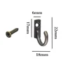 5/10/20PCS Small Antique Hooks Wall Hanger Curved Buckle Horn Lock Clasp Hook for Wooden Jewelry Box Hardware Home Coats Hat 6