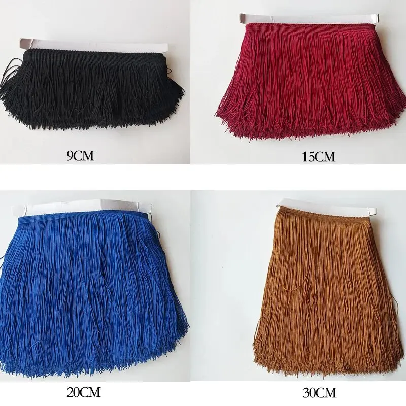 10Yards 9-30cm Tassel Fringes For Clothes Dress Curtain Lace Trim Garment Decorative Ribbon Fringe Fabric DIY Sewing Accessories