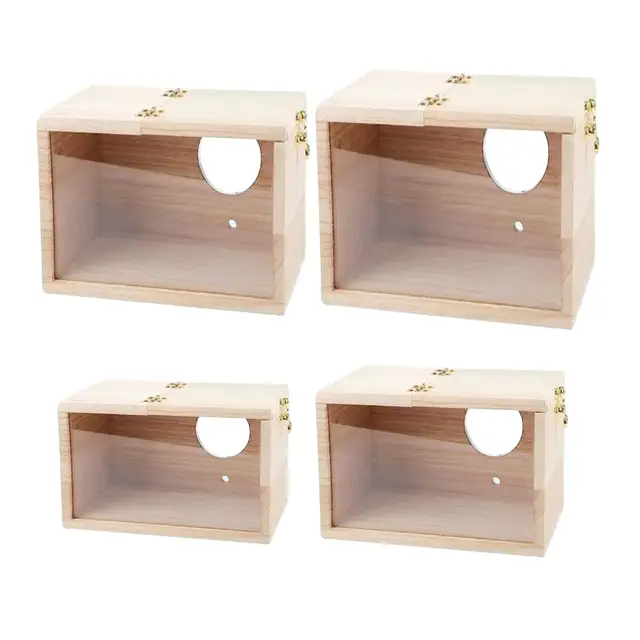 Bird Nest Box Parakeet Nesting Box Decorative Pet Accessories Mating Box Transparent Breeding Box for Parrot, Finch, 3