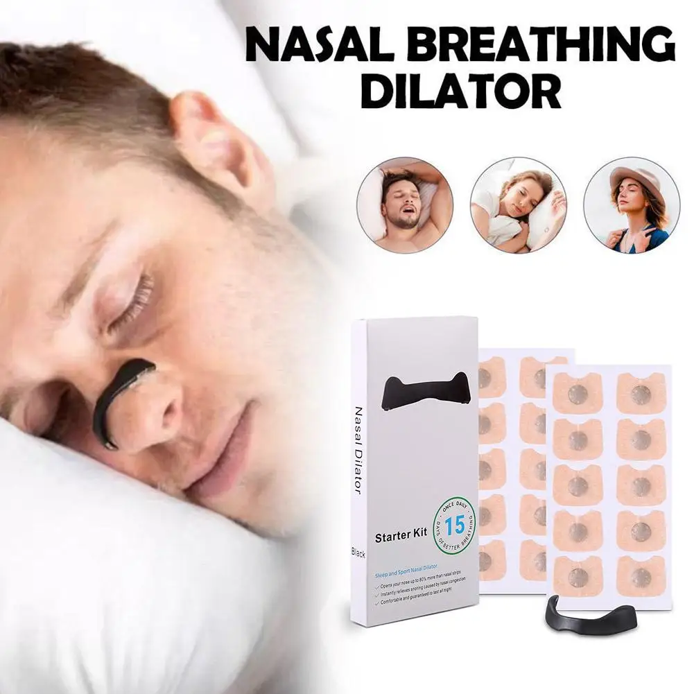 Sleep and Sport Nasal Dilator Breathing Nasal Strip Starter Kit Breathing Dilators Strips Increase Nose Patch nostril opener dilators