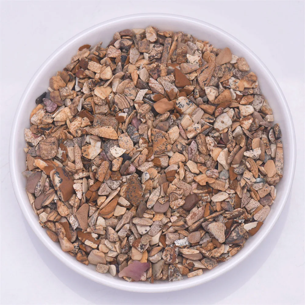 Natural Tumbled Gemstone Chips for Decorative Bedding and Vase Filler, 3-5mm