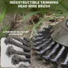 6/8 Inch Grass Trimmer Head Derusting Weeding Wheel with Fixing Kit Rusting Dust Removal Plate Garden Power Tool for Lawn Mover 5