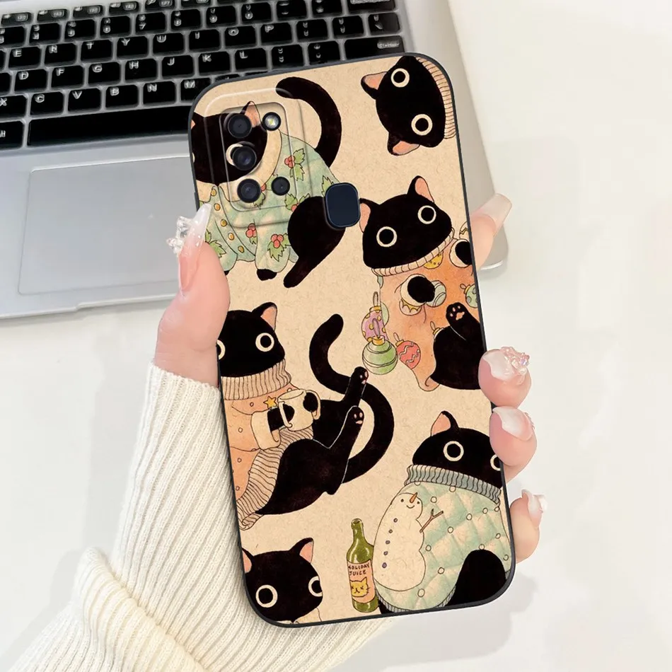 Elegant Printed Soft Silicone Shockproof Phone Case with Camera Protection