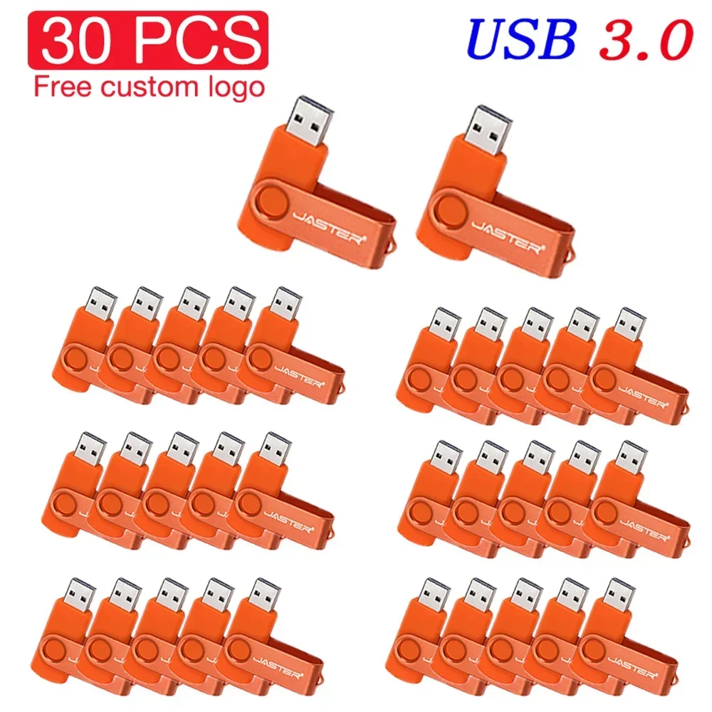 Jaster-usb 3.0 Flash Drive Logotipo Personalizado Gratuito Memory Stick Pendrive Preto Alta Velocidade Usb 3.0 32gb 16gb 8gb 64gb 128gb 30 Unidades por Lote - Imagem 4