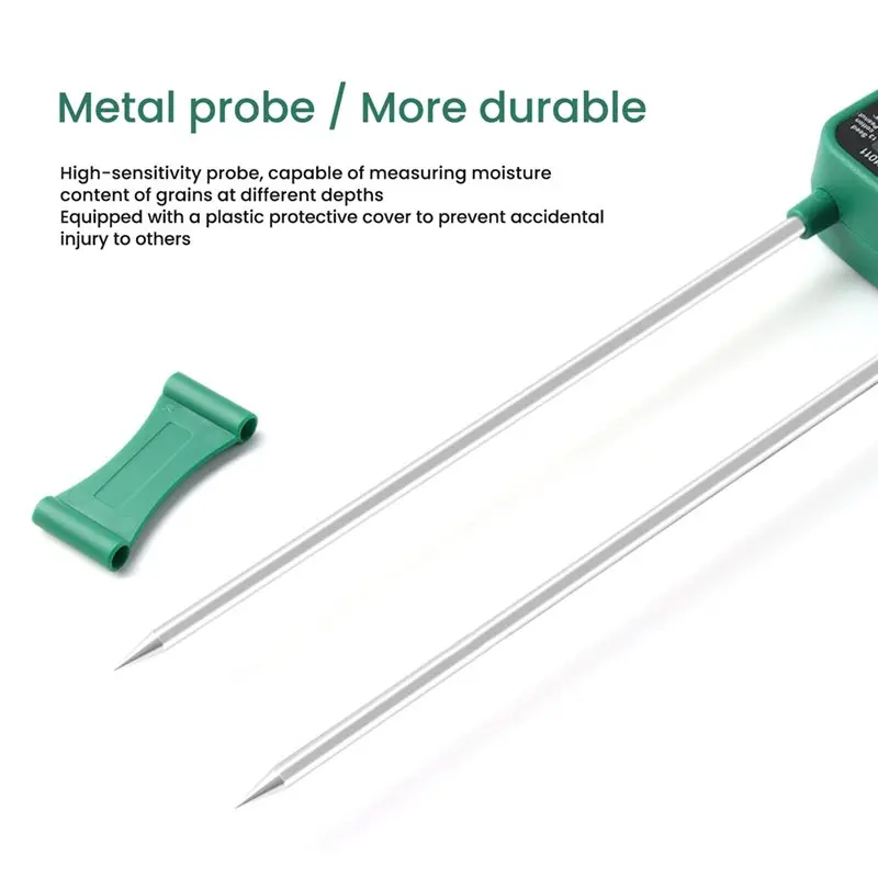 벤치메이드 퀄리티 YY-1011 디지털 곡물 수분계 습도계 2개 세트 (옥수수, 밀, 쌀, 땅콩 등 14종 작물용) 사양