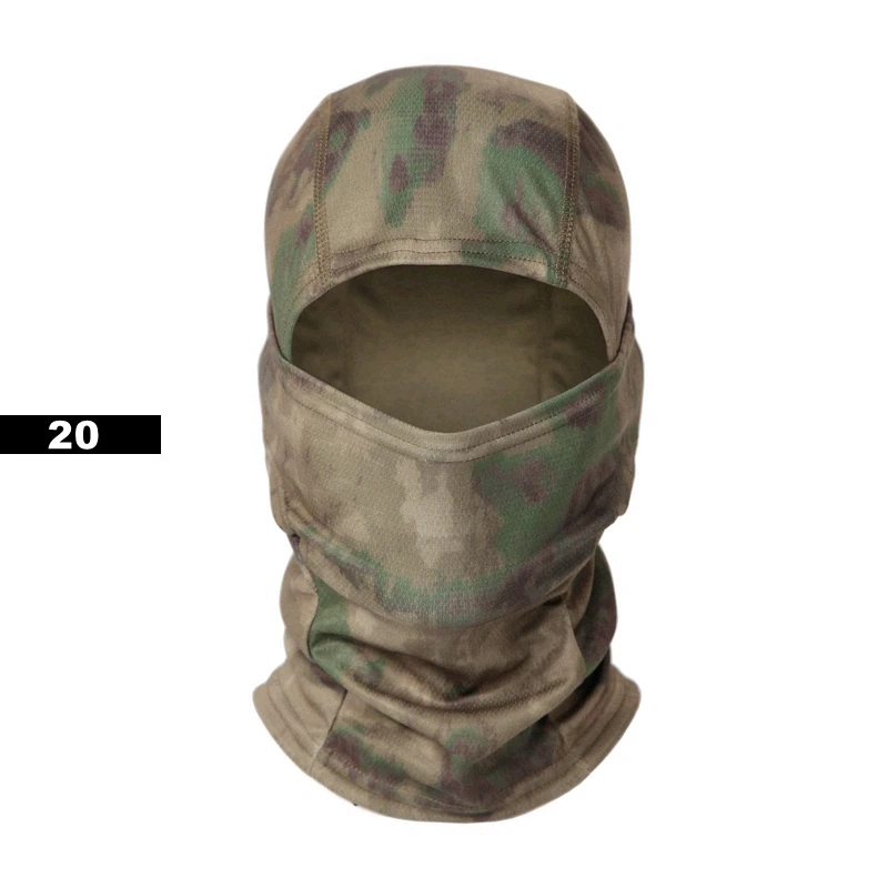 Enhanced Tactical Balaclava Sun Hat Set - Full Face Protection with Camouflage Design