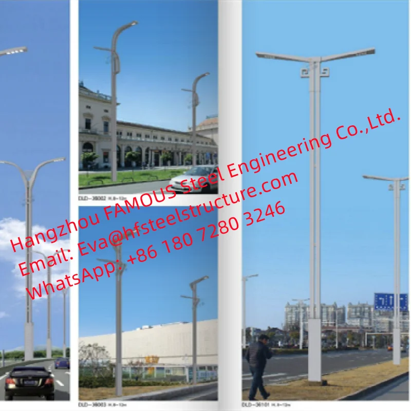 

10 FT Light Poles Steel Lighting Pole Metal Sign Posts And Supports