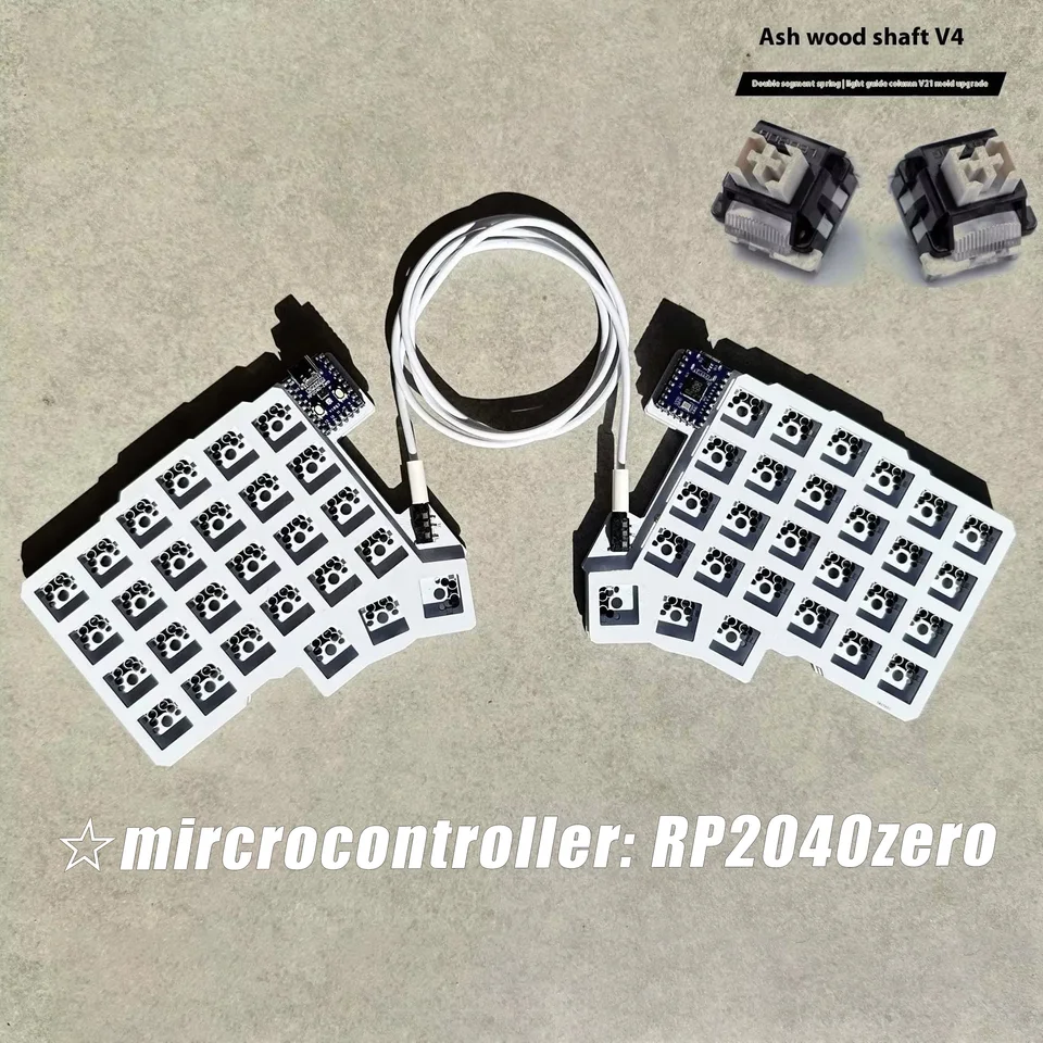 Silakka54 分割有線キーボード Rp2040zero ホットスワップ