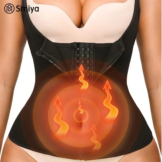 Women's Zipper Sauna Vest, Sweat Waist Trainer