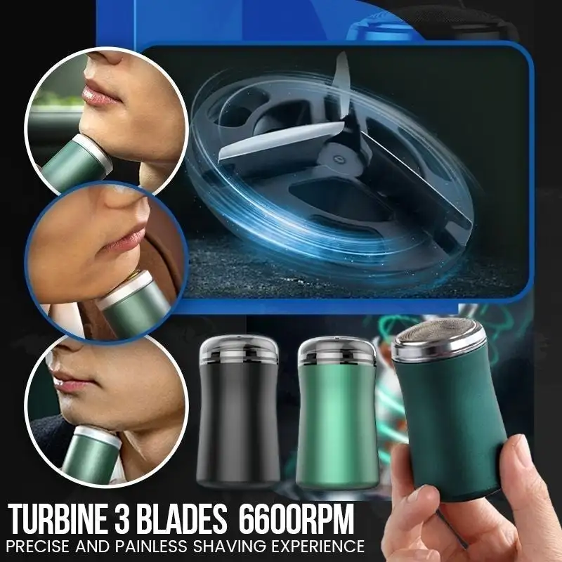Mini Electric Shaver Pocket Size Waterproof Razor Washable Portable 2 Head Shaving Beard Trimmer Rechargeable Men Machine | Дом и сад