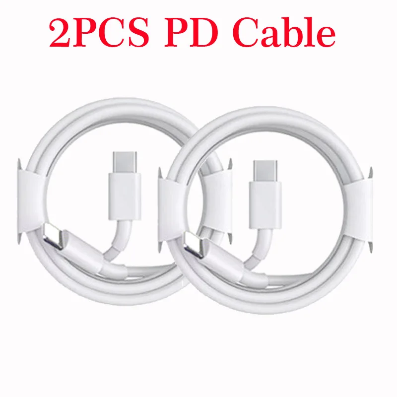 PD Charger Fast Charging Charger Cable Kit for Iphone 13 12 11 pro max ipad Airpods Apple Watch EU US Plug Type C Adapter 65 watt car charger