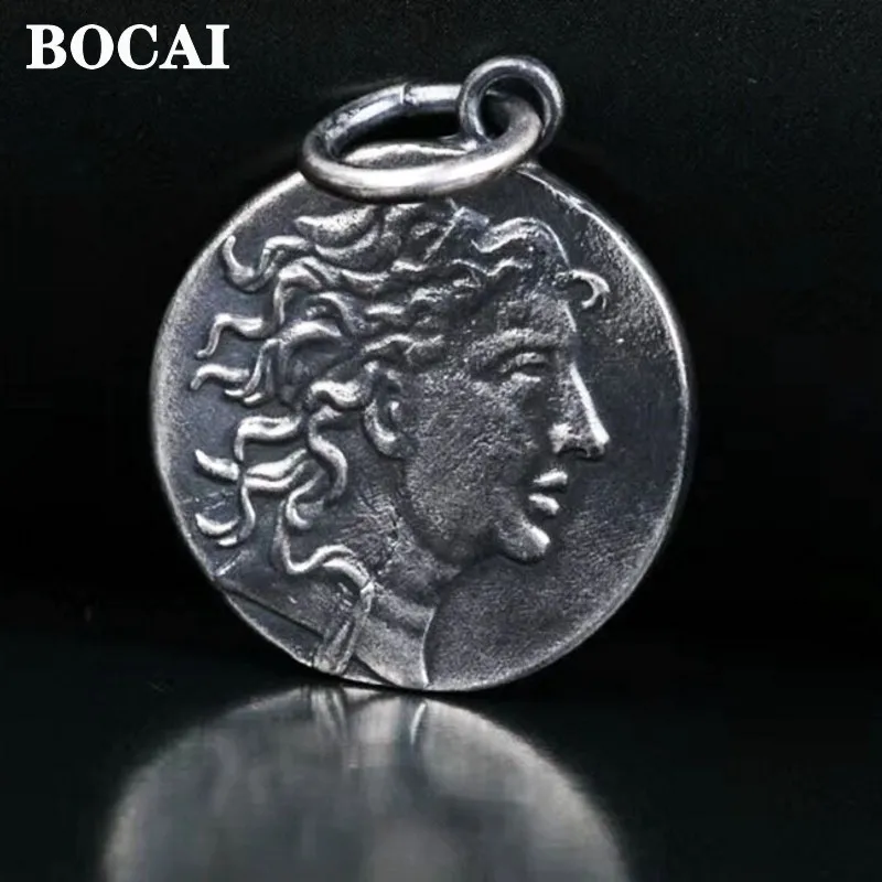 Ciondolo Sole Con Faccia In Argento Sterling 925 - Charm Meteorologico Unisex