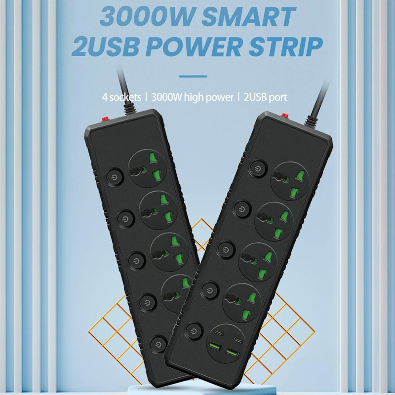 Kaufe EU-Stecker AC-Steckdose Smart Power Strip Multiprise