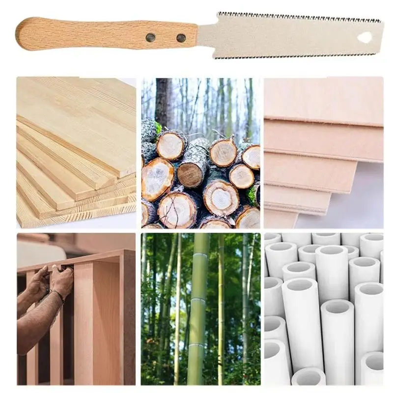 Japanese Pull Saw 5.9 Inch Pull Saw With Double Edges Woodworking Tool Japanese Wood Cutter Tools For Woodworking And Garden 3