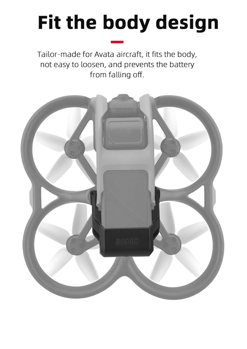 fit the body design Tailor-made for Avata aircraft, it fits the body