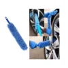 1pc Bendable Chenille Duster Brush Flexible Handle 57.5cm Blue Washable Microfiber Cloth Home Car Fan Window Ceiling Furniture 4