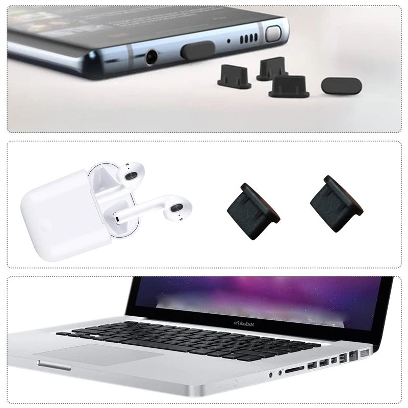 13/61pcs Mobile Dust Plug Cleaning Speaker Dust Cleaner Tool Shower Head Cleaning Brush For Iphone Samsung Xiaomi Universal Kit 6