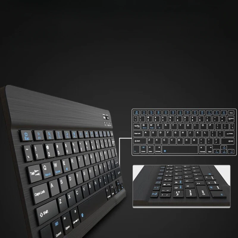 Portable Mini Wireless Keyboard Rechargeable Ultra-Slim Design
