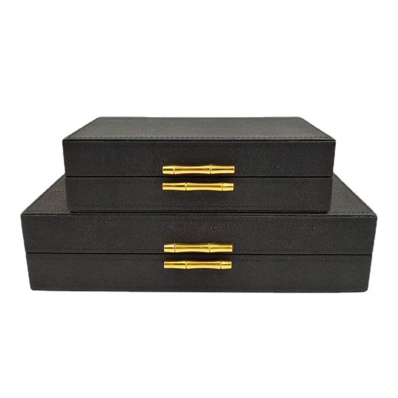 Large Jewelry Box Velvet Ring Necklace Earrings Jewelry Boxes Organizer Bangles Tray Display Women Portable Accessories Storage