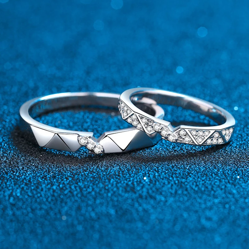 Wedding rings set for couple: textured band for him, twig band for her |  Eden Garden Jewelry™