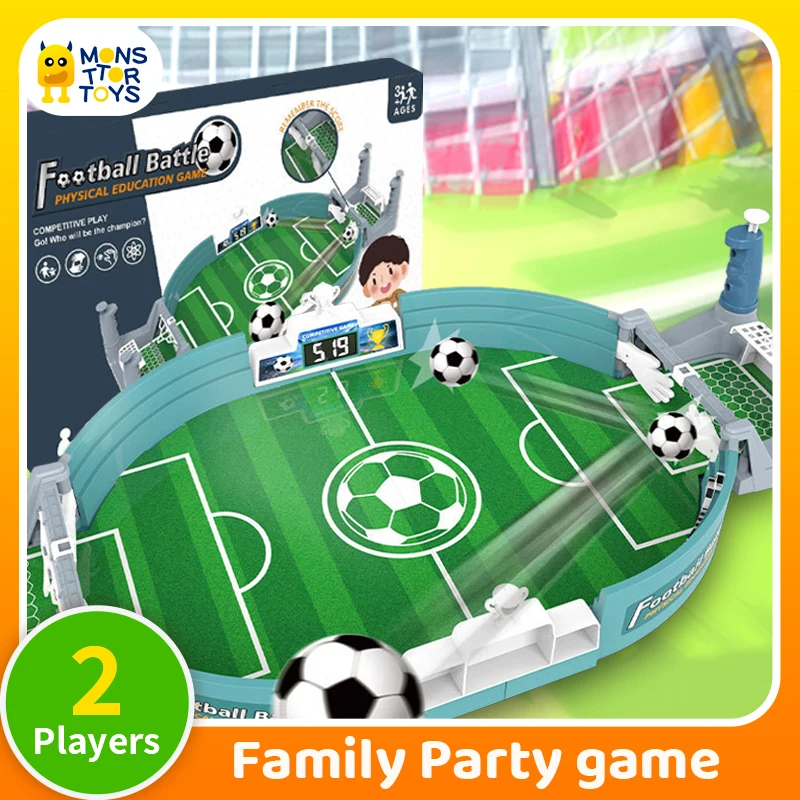 Football Battle Game Children Tabletop Soccer Competition Toy Two Player Sport Family Gathering Party Game for Kids Boys Ages 6+