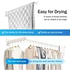 Clothes Drying Rack Wall Mounted,Drying Rack Clothing,Laundry Drying Rack Wall Mount,Collapsible Drying Racks for Laundry, 3