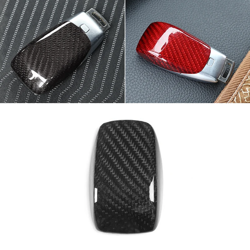 Real Carbon Fiber Car Key Case Back Cover For Mercedes Benz W212 W205 W463 W204 W221 W220 W246