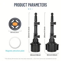 Magnetic Phone Holder Installation of Water Cup in Car for Magsafe IPhone 16 15 14 13 12 Samusng Xiaomi 360° Rotation Cell Mount 6