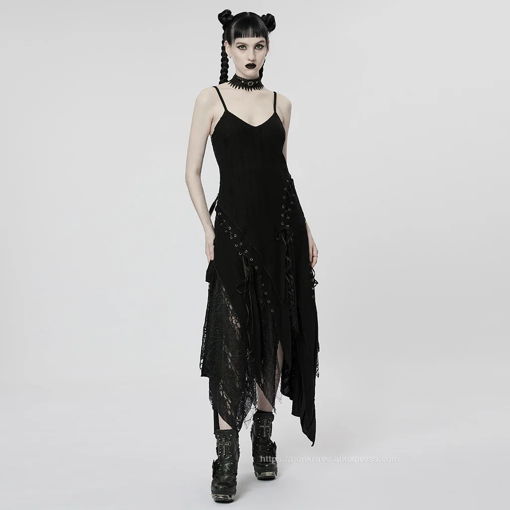 PUNK RAVE Gothic Slip Dress