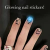 5/1pcs NFC Nail Stickers LED Light Source Nail Art Tips Lighting for Mobile Phone Nail Lamp Glow in The Dark Manicure Decor 2