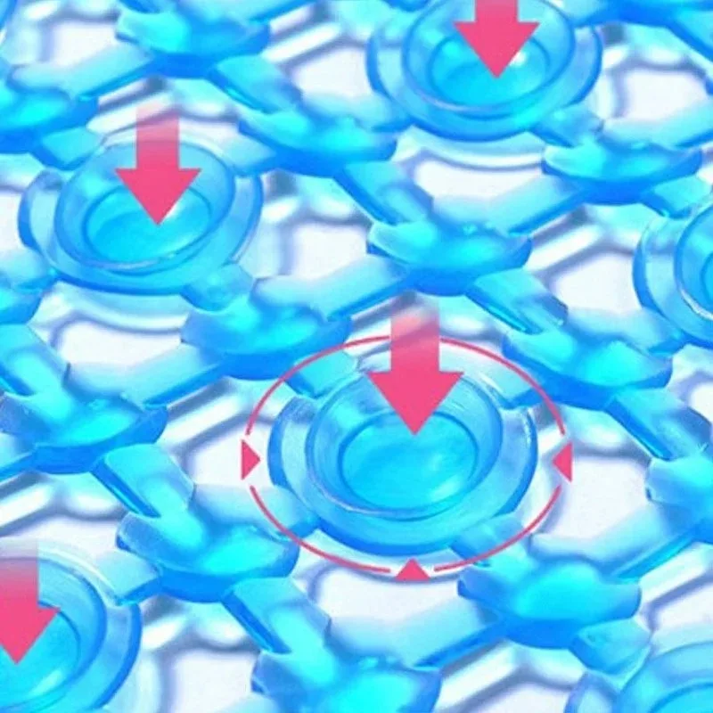 Bathroom Anti Slip PVC Pad Bathroom Strong Suction Anti Slip Foot Massage Pad Shower Suction Cup Bathroom Particle Foot Pads