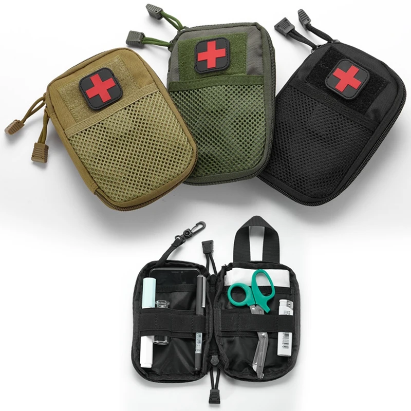 

Outdoor Tactical Molle Medical First Aid Pouch Military EMT Utility EDC Tool Belt Waist Pack Phone Holder Hunting Bag