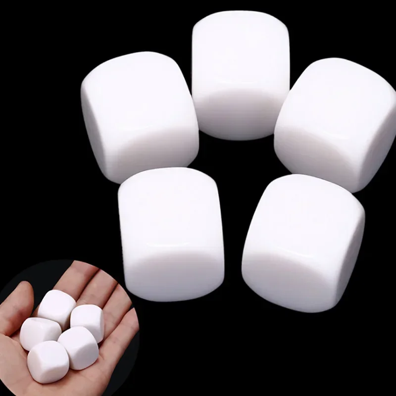 10 PCS/Set 20*20 mm White Dice 4 Side Filleted Corner Puzzle Game game dice dice set acrylic dice