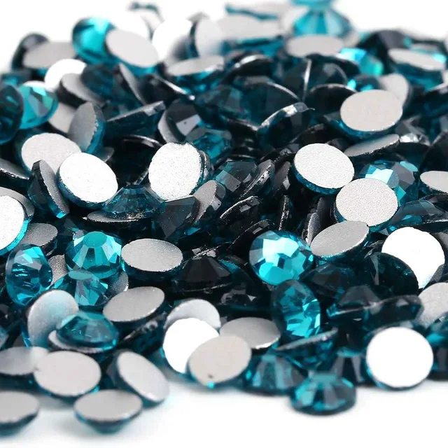 Sapphire & Aquamarine 3D Nail Art Rhinestones – Glass Crystal Decorations