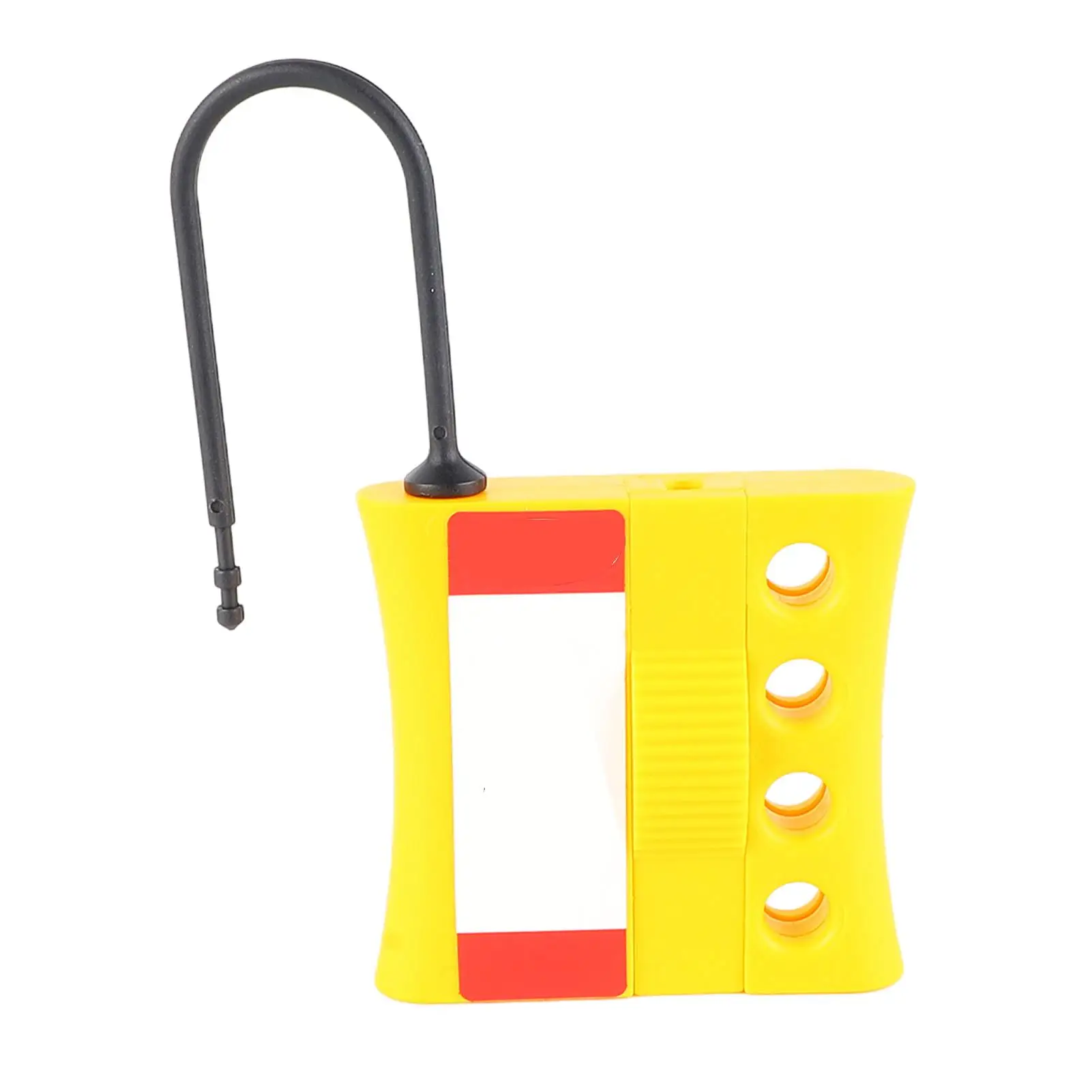 4-Hole Lockout Hasp-Insulated Secure Multi-Function Padlock Tagout Tool, Tamper-Proof Safety Device