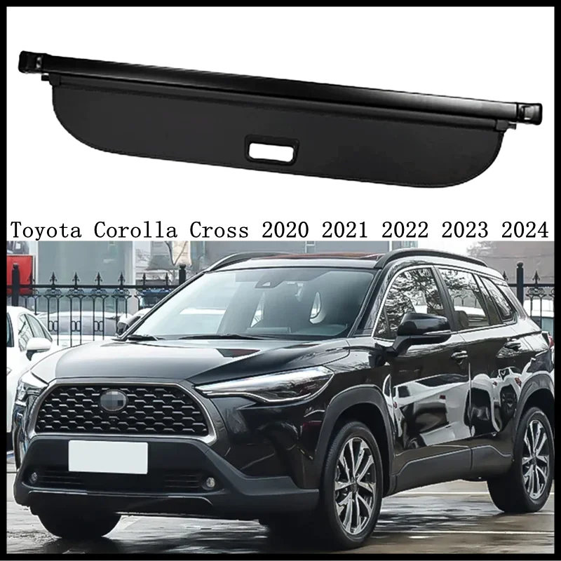 

Rear Cargo Cover For Toyota Corolla Cross 2020 2021 2022 2023 2024 Privacy Trunk Screen Security Shield Shade Modification Parts