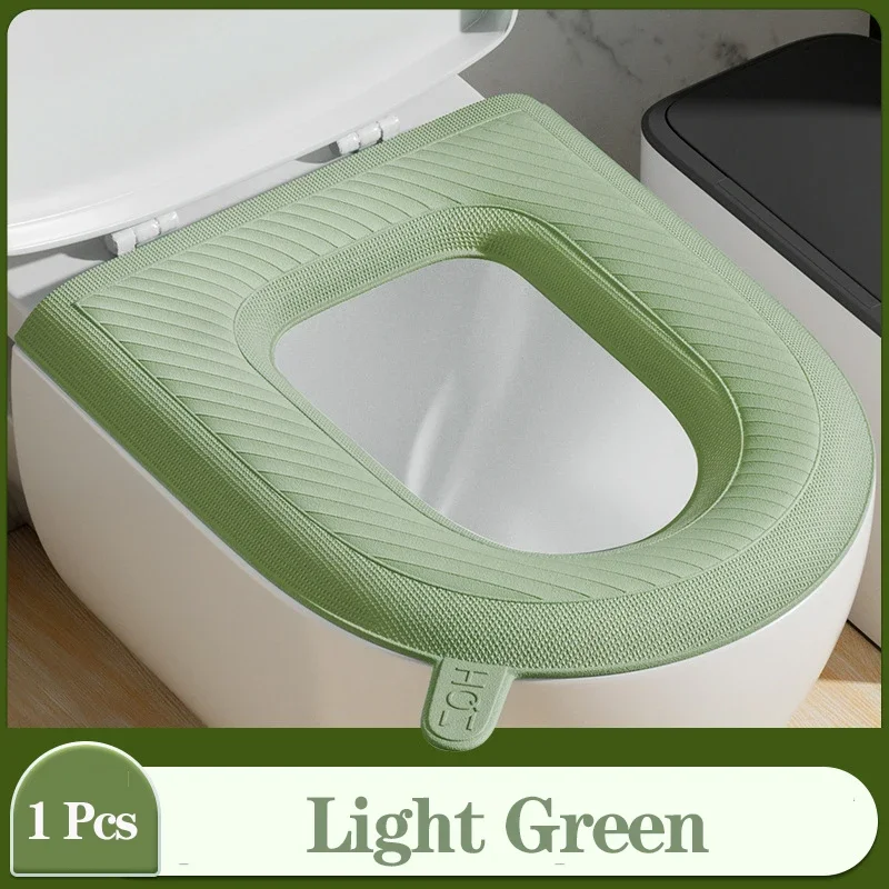 Waterpoof Soft Toilet Seat Cover Cushion Washable Closestool Mat O-shape Toilet Seat Bidet Toilet Cover Pad Bathroom Accessories