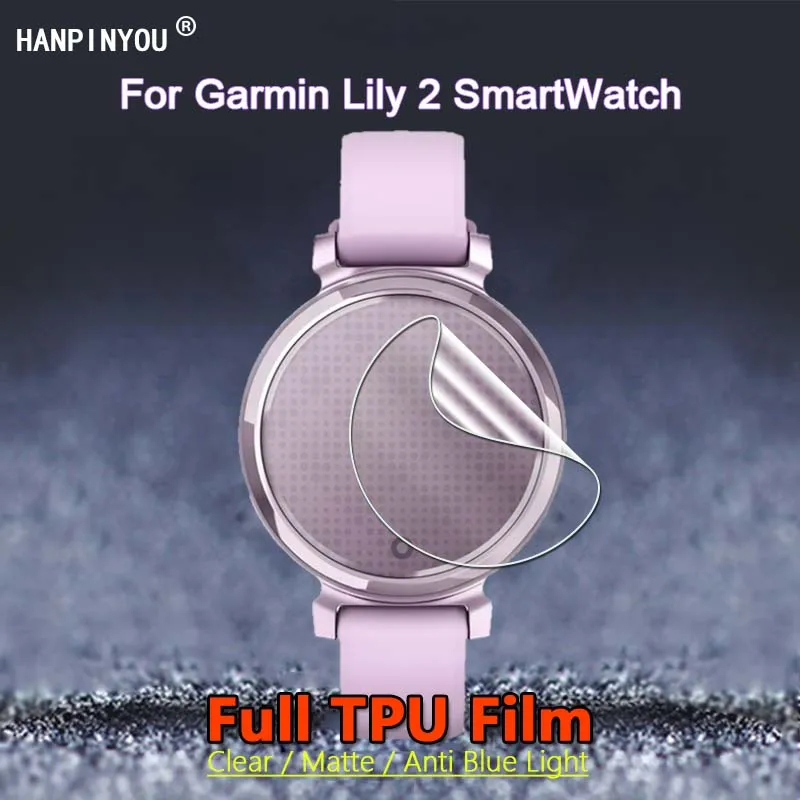 

Для умных часов Garmin Lily / 2 HD Прозрачная/матовая/Антибликовая мягкая Гидрогелевая пленка из ТПУ для защиты экрана-не закаленное стекло