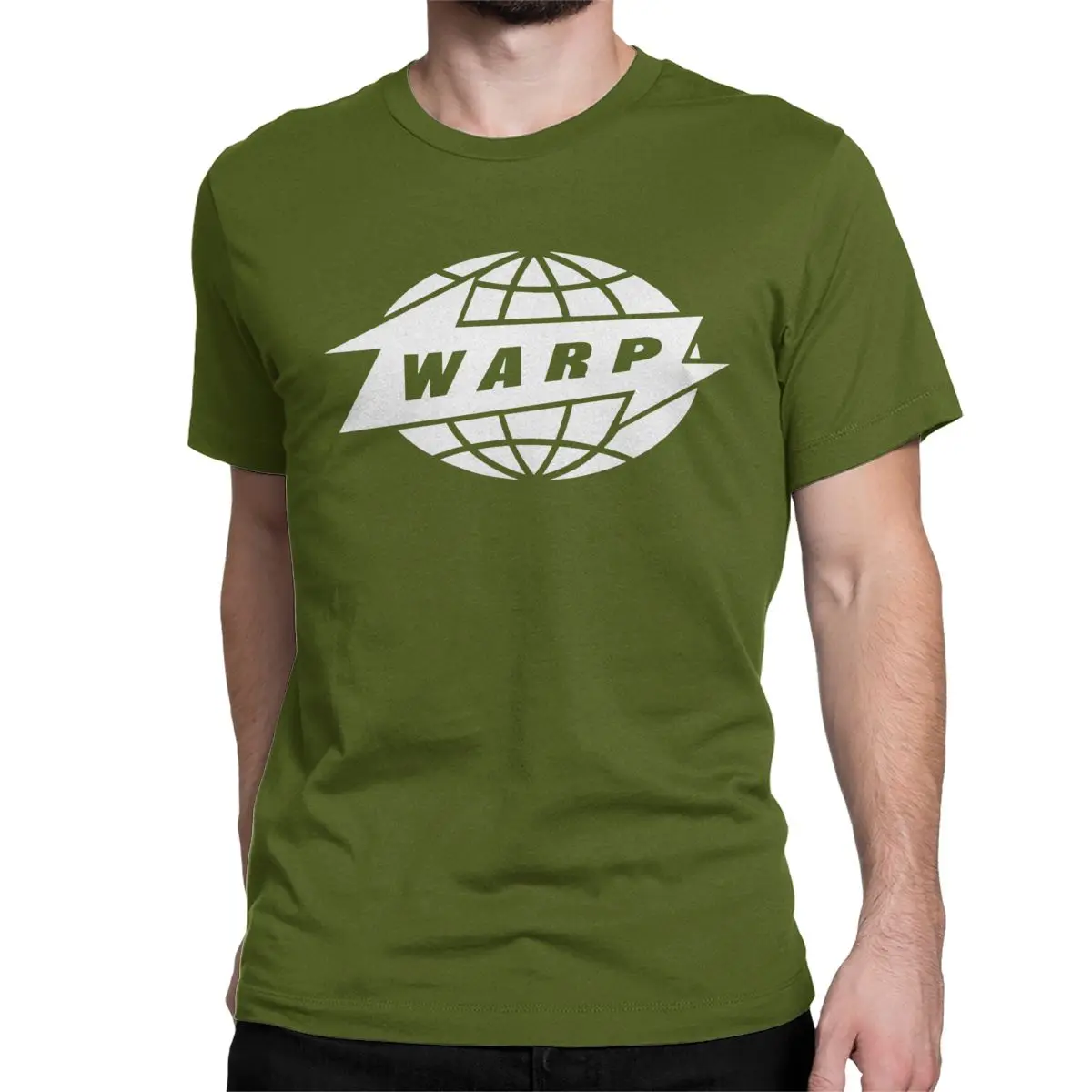 Men Women's Warp Records Streetwear Punk Logo T Shirt Aphex Twin