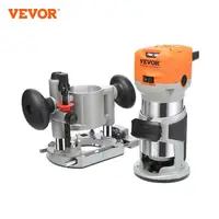 VEVOR Wood Router 1.25HP 800W Compact Wood Trimmer Combo Tool 30000RPM 6 Variable Speeds for DIY Woodworking Slotting Trimming 1