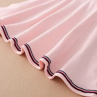 Robes de Sport pour enfants filles, en coton, col rabattu, robe de Tennis, nouvelle collection été 2025, robe de Golf à manches courtes pour enfants 5