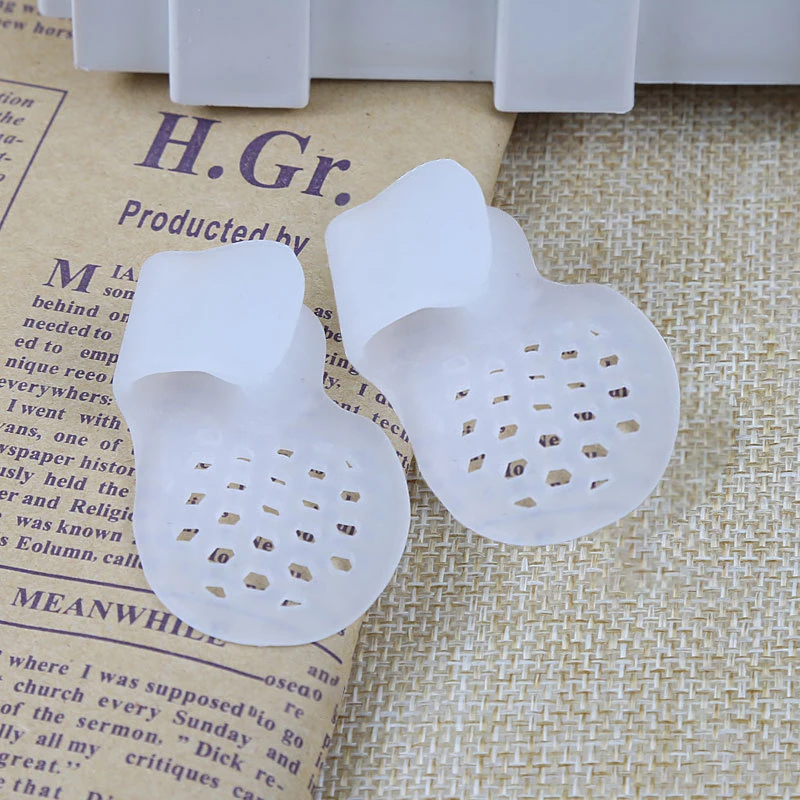 Pexmen 2Pcs Soft Tailor\'s Bunion Corrector Pad Bunionette Straightener Pinky Toe Separator Protector Shield Pain Relief Spacer